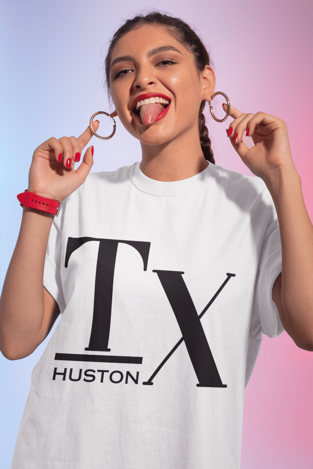 Image of Houston, Unisex Cotton Tee