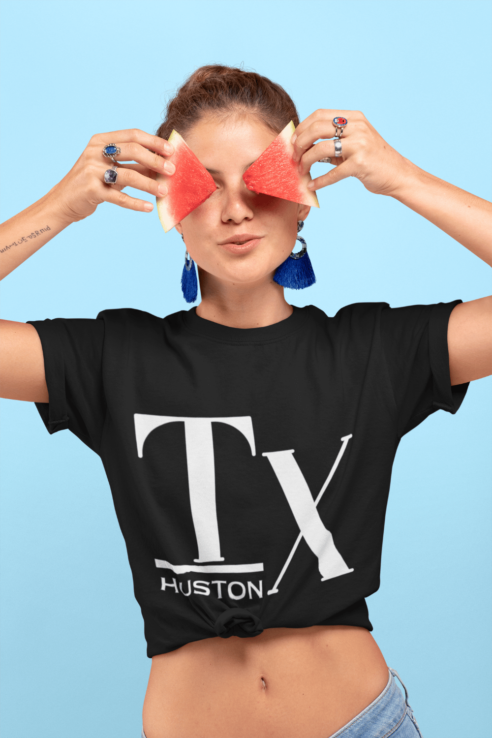 Image of Houston, Unisex Cotton Tee