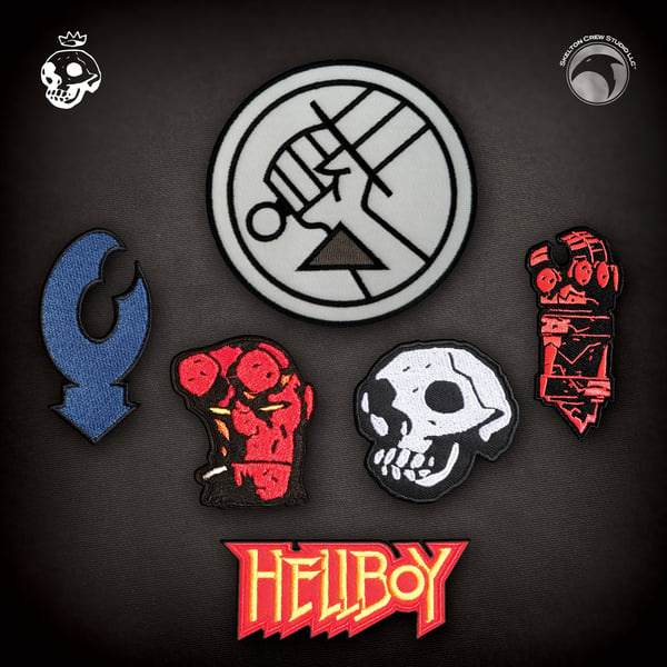 Image of Hellboy/B.P.R.D.: MASSIVE Hellboy Patch Set! FREE U.S. SHIPPING!