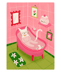 Image 2 of Chat dans la baignoire