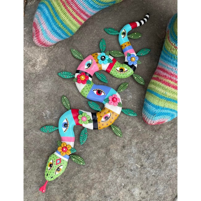 Year of the Spring Snake Clay Sculpture