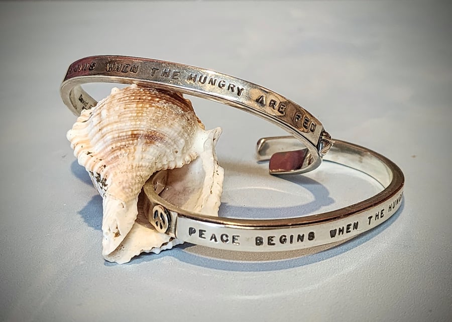 Image of "Peace Begins When the Hungry Are Fed" 