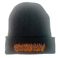 FLYING LOW ELI BEANIE BLACK ORANGE