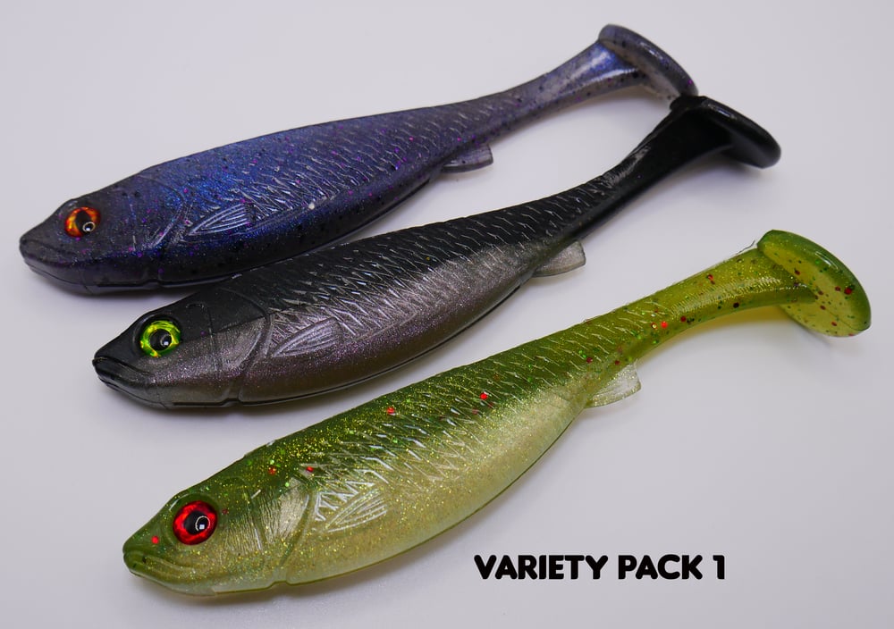 Image of 5" Swimbait Split Belly (3 Pack) Variety Pack 1