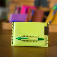 Image 1 of Funda de cuaderno verde lima