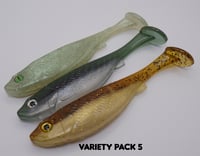 5" Swimbait Split Belly (3 Pack) Variety Pack 5