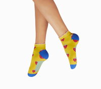 Succulent Strawberries Ankle Socks
