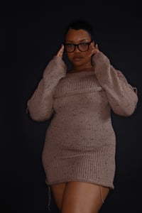 Image 4 of Off The Shoulder Knit Dress 