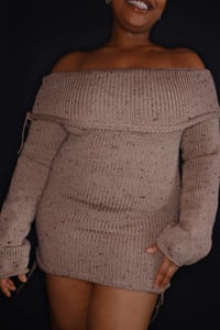 Image 5 of Off The Shoulder Knit Dress 