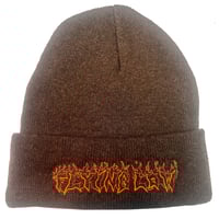 FLYING LOW ELI BEANIE BROWN ORANGE