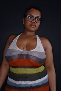 Image 5 of V-Neck Knit Dress