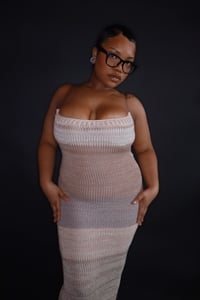 Image 5 of Knit Dress with Clear Straps