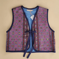 Image 1 of Blue Embroidered Gigi Vest
