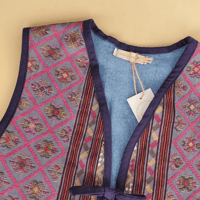Image 4 of Blue Embroidered Gigi Vest