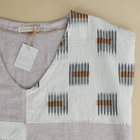 Image 3 of Ikat 4-Patch Shell Top