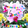 Happy Birthday Orchids Greeting Card