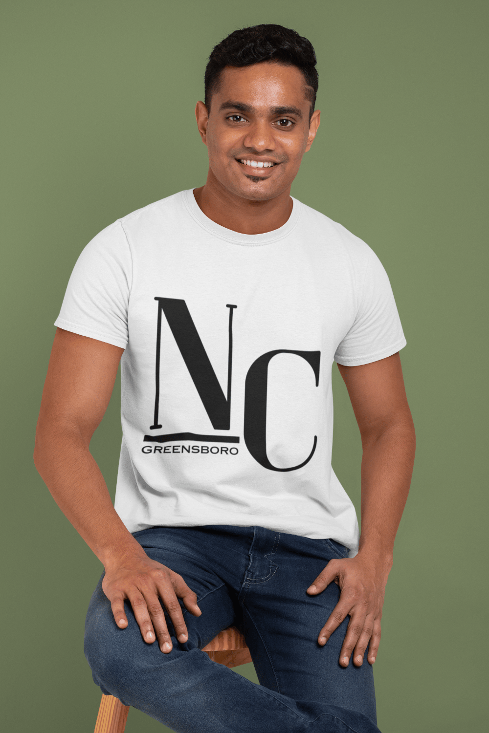 Image of Greensboro, Unisex Cotton Tee