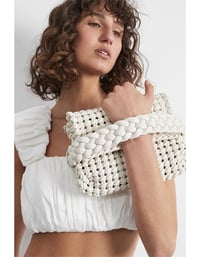 Image 1 of AJE Mixage Woven Clutch