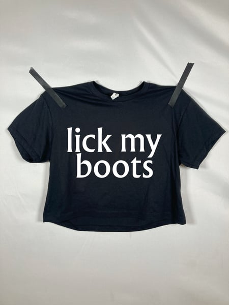 Image of CHYNA - LICK MY BOOTS - CROP