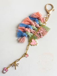 Image 2 of RTS  Macrame Feather Bag Charm