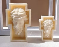 Image 4 of Jesus Christ Cross Candle – Handcrafted Soy Wax for Faith & Devotion