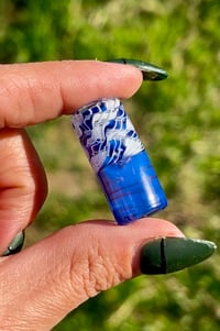 Blue and White Tip