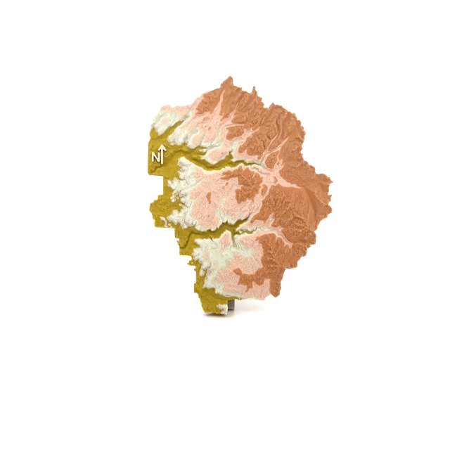 Image 2 of Yosemite National Park 3D Topography Map