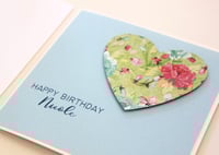 Image 4 of Handmade Birthday Card For Her. Pretty Personalised Birthday Card Made in Australia.