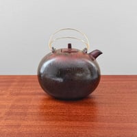 Image 2 of Gösta Grähs Rörstrand Brown Stoneware Teapot