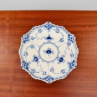 Image 3 of Royal Copenhagen Blue Fluted Full Lace Tea Cup Trio Set