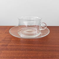Image 1 of Signe Persson-Melin Boda Nova Glass Tea Cup with Saucer