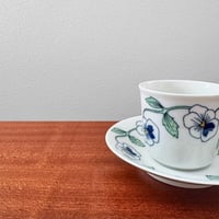 Image 2 of Rörstrand Sylvia Coffee Cup with Saucer