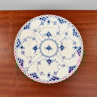 Image 4 of Royal Copenhagen Blue Fluted Full Lace Tea Cup Trio Set