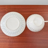 Image 6 of Arabia Finland Rice Porcelain Tea Cup Trio Set