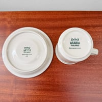 Image 4 of Arabia Finland Fennica Coffee Cups with Saucers