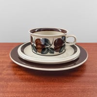 Image 1 of Arabia Finland Ruija Tea Cup Trio Set