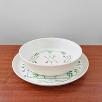 Image 1 of Gustavsberg Linnea Bowl and Plate