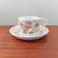 Image 1 of Gustavsberg Rosenfält Tea Cup with Saucer