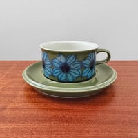 Image 1 of Arabia Finland Hilkka-Liisa Ahola Green Tea Cup with Saucer
