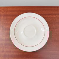 Image 3 of Arabia Finland Harlekin Red Hat Tea Cup with Saucer