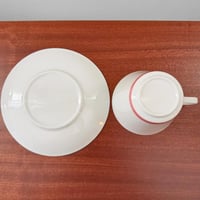 Image 4 of Rörstrand Red Fiesta Tea Cup with Saucer