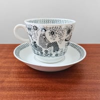 Image 3 of Arabia Finland Emilia Large Cocoa Cup with Saucer