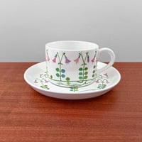 Image 1 of Gustavsberg Linnea Tea Cup with Saucer