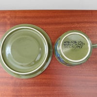 Image 4 of Arabia Finland Hilkka-Liisa Ahola Green Tea Cup with Saucer