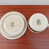 Image 5 of Arabia Finland Ruija Tea Cup Trio Set