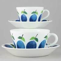 Image 5 of Gustavsberg Prunus Tea Cup with Saucer