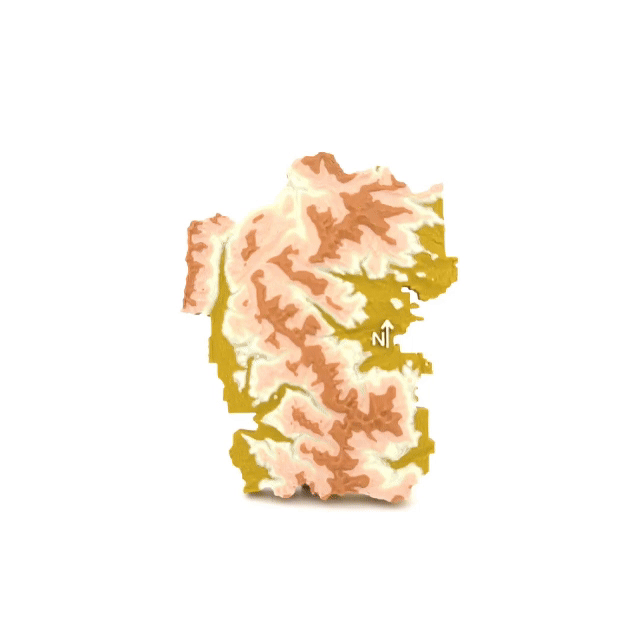 Image 2 of Rocky Mountain National Park 3D Topography Map