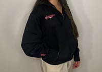 Esperanza Zip up Hoodie w/ Breast cancer Ribbon on Sleeve 