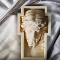 Image 2 of Jesus Christ Cross Candle – Handcrafted Soy Wax for Faith & Devotion