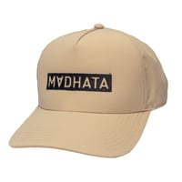 Image 2 of Frame Nylon Cap - Khaki with Black embroidery